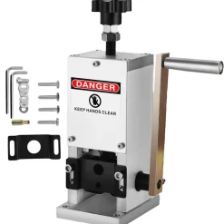 VEVOR Manual Wire Stripping Machine 0.06-0.98 inches, Wire Stripper Machine with Hand Crank Portable, Wire Stripping Tool Aluminum Construction,for Scrap Copper Recycling