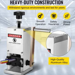VEVOR Manual Wire Stripping Machine 0.06-0.98 inches, Wire Stripper Machine with Hand Crank Portable, Wire Stripping Tool Aluminum Construction,for Scrap Copper Recycling
