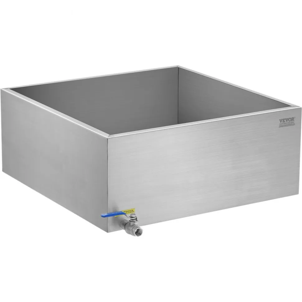 VEVOR Maple Syrup Evaporator Pan, 24.9 Gallon, 362 Cups of 8.8oz Maple Syrup, Flat Evaporator Pan with 1 Valve and 3 Heating Methods, 304 Stainless Steel Maple Syrup Pan for Home, Outdoor