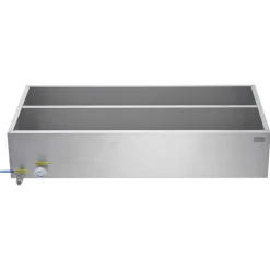 VEVOR Maple Syrup Evaporator Pan, 47 Gallon, 683 Cups of 8.8oz Maple Syrup, Flat Evaporator Pan with Thermometer, 1 Valve and 3 Heating Methods, Stainless Steel Maple Syrup Pan for Home, Outdoor