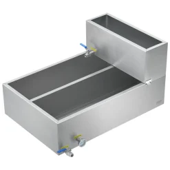 VEVOR Maple Syrup Evaporator Pan, 35 Gallon, 509 Cups of 8.8oz Maple Syrup, Flat Evaporator Pan with Thermometer, 2 Valves and 3 Heating Methods, 304 Stainless Steel Maple Syrup Pan for Home, Outdoor
