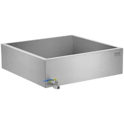 VEVOR Maple Syrup Evaporator Pan, 17.5 Gallon, 254 Cups of 8.8oz Maple Syrup, Flat Evaporator Pan with 1 Valve and 3 Heating Methods, 304 Stainless Steel Maple Syrup Pan for Home, Outdoor
