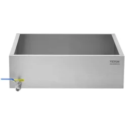 VEVOR Maple Syrup Evaporator Pan, 17.5 Gallon, 254 Cups of 8.8oz Maple Syrup, Flat Evaporator Pan with 1 Valve and 3 Heating Methods, 304 Stainless Steel Maple Syrup Pan for Home, Outdoor