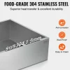 VEVOR Maple Syrup Evaporator Pan, 35 Gallon, 509 Cups of 8.8oz Maple Syrup, Flat Evaporator Pan with 2 Valves and 3 Heating Methods, 304 Stainless Steel Maple Syrup Pan for Home, Outdoor