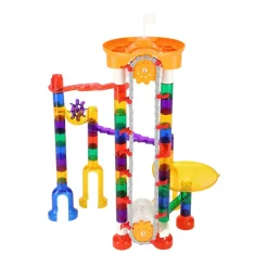 VEVOR Marble Run Set, 153 PCS with Motorized Elevator, with 30 Plastic Marbles, Marble Maze Building Block Brain Game, Educational Learning Race Track STEM Toys, for Kids, Boys, Girls Ages 3 + Years