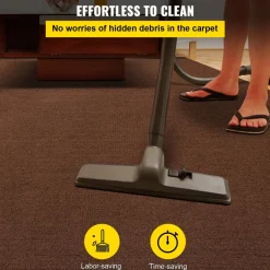 VEVOR Marine Carpet, 6 x 18 ft Boat Carpeting, Deep Brown Marine Grade Boat Carpet, Indoor/Outdoor Marine Carpeting with Water-Proof TPR Backing, Water-Proof Carpet Roll for Home, Patio, Porch, Deck