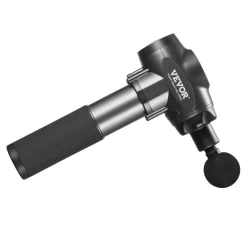 VEVOR Massage Gun Deep Tissue with 9 Speed Levels & 6 Massage Heads, 24V 2500mAh Batteries, Percussion Muscle Massager for Athletes, Handheld Electric Massage Gun for Pain Relief, Muscle Relaxation