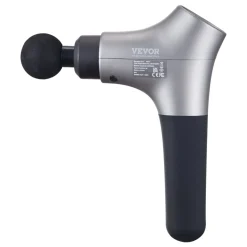 VEVOR Massage Gun Deep Tissue, Percussion Muscle Massage Gun for Athletes - with 6 Speed Levels & 4 Massage Heads, 12V 2500mAh Batteries, Handheld Mini Massage Gun for Pain Relief, Muscle Relaxation