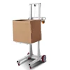 VEVOR Material Lift Winch Stacker, 400 lbs Capacity Pallet Truck Dolly, 51.1 in Max Lifting Height Manual Winch Stacker, Multifunctional Manual Pallet Truck Stacker with Wheels and Adjustable Plate