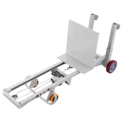 VEVOR Material Lift Winch Stacker, 400 lbs Capacity Pallet Truck Dolly, 51.1 in Max Lifting Height Manual Winch Stacker, Multifunctional Manual Pallet Truck Stacker with Wheels and Adjustable Plate