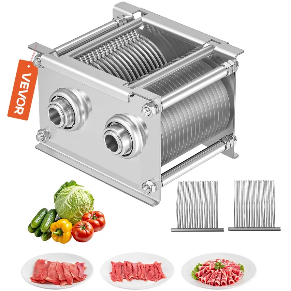 VEVOR Meat Cutter Machine Blade, 5 mm Replacement Commercial Blade for Model 90 Food Slicer, Stainless Steel, for Boneless Meat, Soft Vegetables