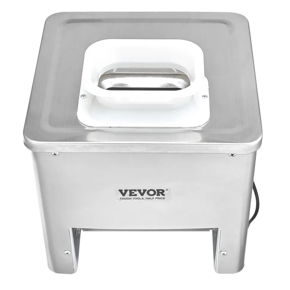 VEVOR Meat Cutter Machine, 550W Meat Slicer, 350 lb/h Commercial Meat Cutting Machine, Stainless Steel, 3.5 mm Thickness, Electric Food Cutting Slicer for Home Kitchen, Restaurant, Supermarket