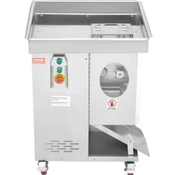 VEVOR Meat Cutter Machine, 1100W Meat Slicer, 1102 lb/h Commercial Meat Cutting Machine, Stainless Steel, 5 mm Thickness, Detachable Blades, Electric Food Slicer for Kitchen Restaurant Supermarket