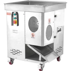 VEVOR Meat Cutter Machine, 1100W Meat Slicer, 1102 lb/h Commercial Meat Cutting Machine, Stainless Steel, 5 mm Thickness, Detachable Blades, Electric Food Slicer for Kitchen Restaurant Supermarket