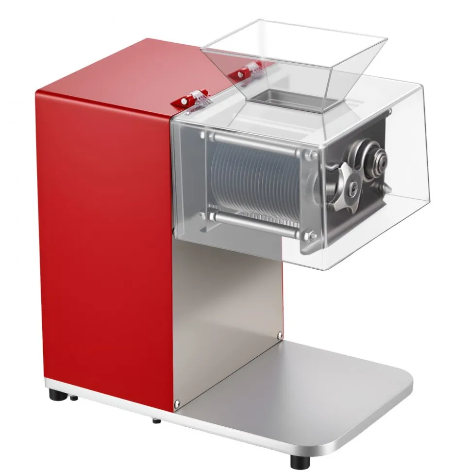 VEVOR Meat Cutting Machine, 850W Commercial Slicer, 3.5mm Heavy Duty Stainless Steel Blade Shredder for Boneless Meat Soft Vegetables, Electric Food Slicers for Kitchen Restaurant Supermarket