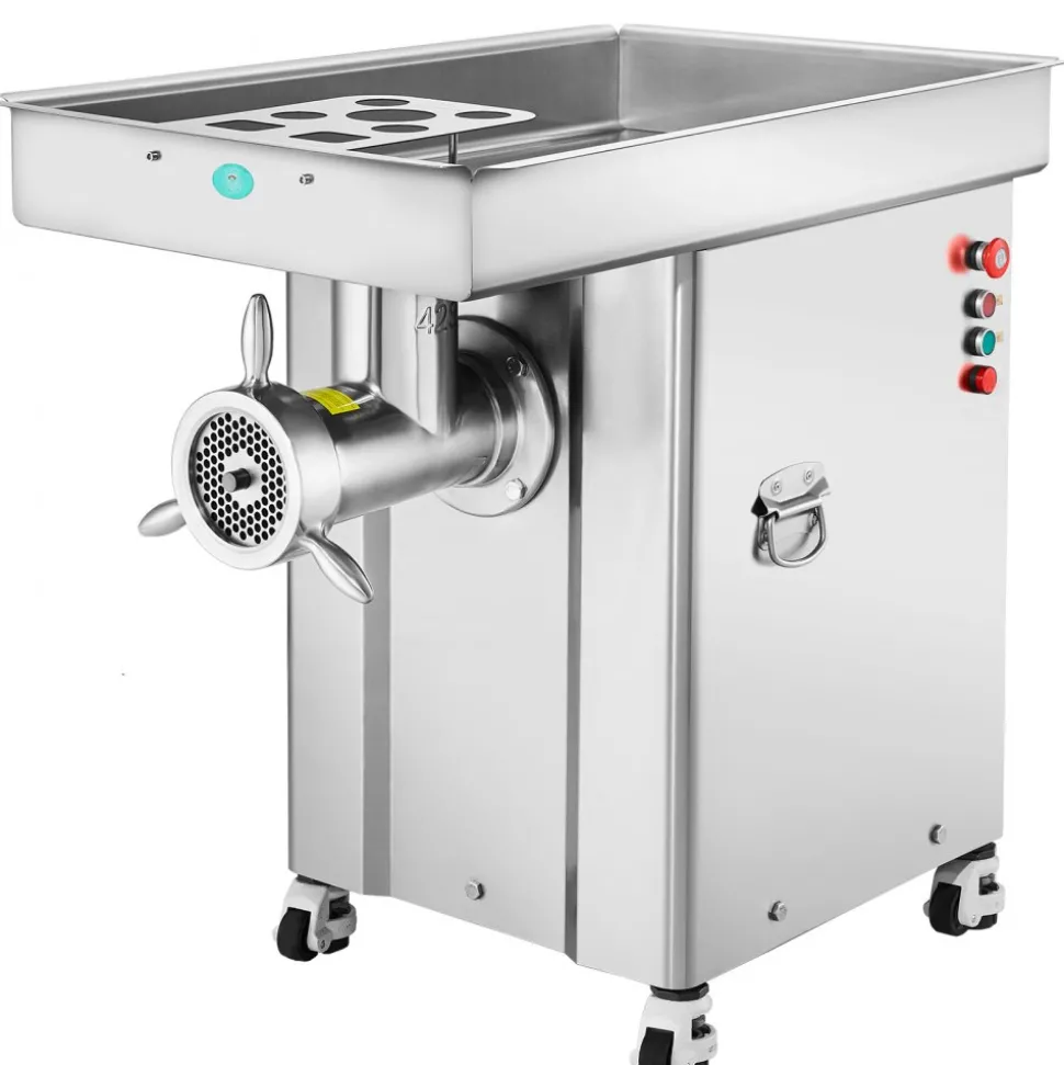 VEVOR Meat Grinder, 36.7 Lbs/Min Capacity Electric Meat Grinders w/ Blade, Grinding Plate, Sausage Maker, Stainless Steel Commercial Meat Mincer for Kitchen Restaurant Butcher Store