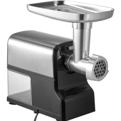 VEVOR Meat Grinder, 4.2 Lbs/Min Capacity Electric Meat Grinders with Blade, Grinding Plate, Sausage Maker, Kubbe Kit, Burger Press, Chopper Attachment, Stainless Steel Meat Mincer for Home Kitchen