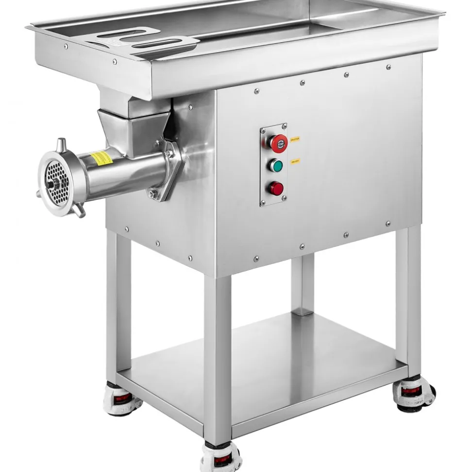 VEVOR Meat Grinder, 22 Lbs/Min Capacity Electric Meat Grinders w/ Blade, Grinding Plate, Sausage Maker, Stainless Steel Commercial Meat Mincer for Kitchen Restaurant Butcher Store