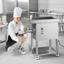 VEVOR Meat Grinder, 22 Lbs/Min Capacity Electric Meat Grinders w/ Blade, Grinding Plate, Sausage Maker, Stainless Steel Commercial Meat Mincer for Kitchen Restaurant Butcher Store