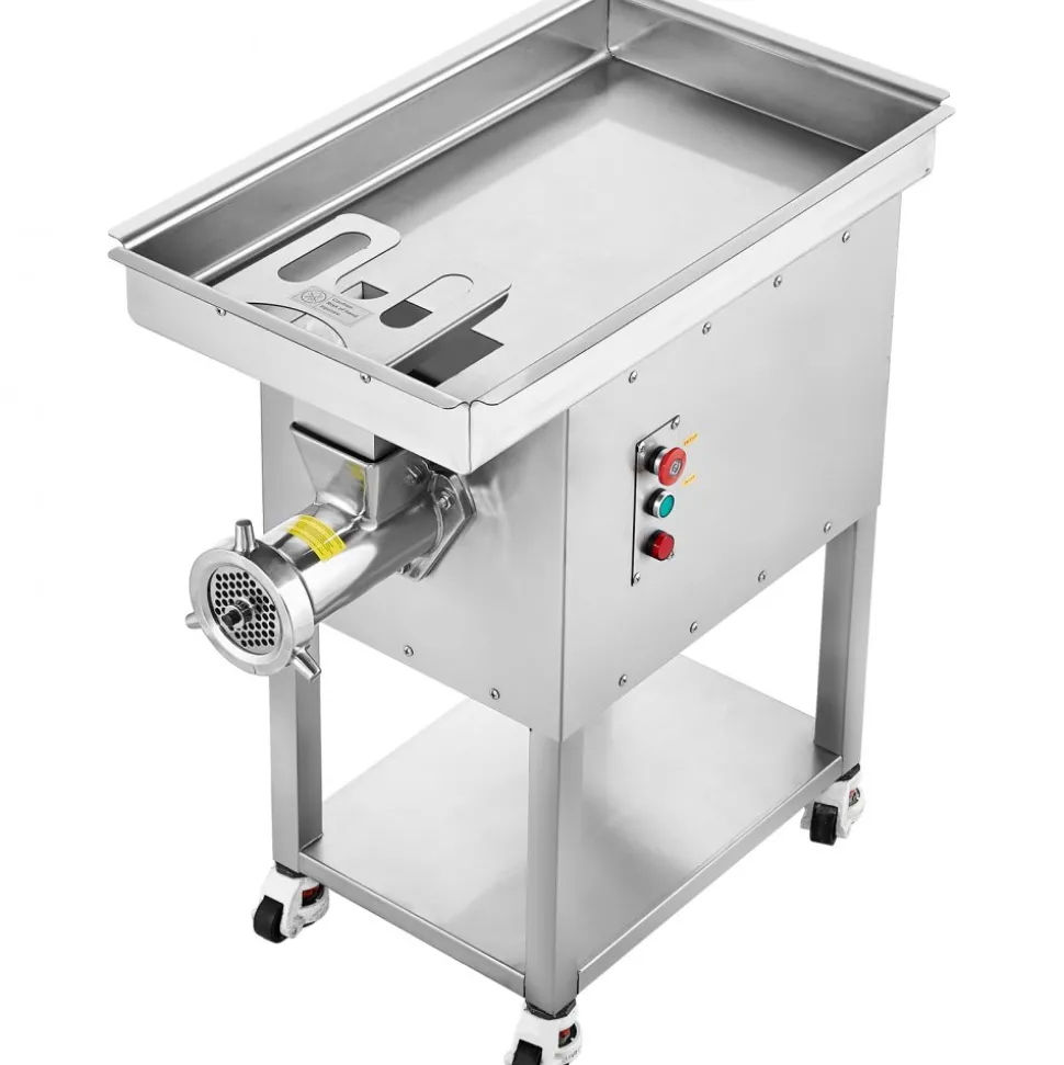 VEVOR Meat Grinder, 22 Lbs/Min Capacity Electric Meat Grinders w/ Blade, Grinding Plate, Sausage Maker, Stainless Steel Commercial Meat Mincer for Kitchen Restaurant Butcher Store