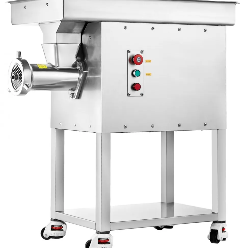 VEVOR Meat Grinder, 22 Lbs/Min Capacity Electric Meat Grinders w/ Blade, Grinding Plate, Sausage Maker, Stainless Steel Commercial Meat Mincer for Kitchen Restaurant Butcher Store