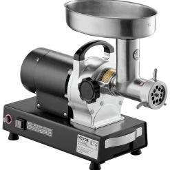 VEVOR Meat Grinder, 9 Lbs/Min Capacity Electric Meat Grinders with Blade, Grinding Plate, Sausage Maker, Stainless Steel Commercial Meat Mincer for Kitchen Restaurant Butcher Store