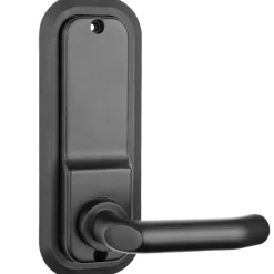 VEVOR Mechanical Keyless Entry Door Lock, 2.0 Code Upgrade, 4-7 Digits Code, Single-Sided Push Button Combination Mechanical Keypad Door Knob, Auto Locking, for Garden Gates, Indoor or Outdoor, Silver