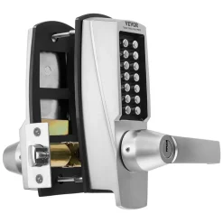 VEVOR Mechanical Keyless Entry Door Lock, 14 Key Mechanical Door Lock with Keys, Mechanical Keypad Door Lock with Handle, Stainless Steel Waterproof Keyless Gate Lock, for Home Office Outdoor Garage
