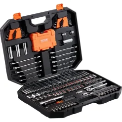 VEVOR Mechanics Tool Set and Socket Set, 1/4
