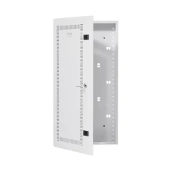 VEVOR Media Enclosure, 28-Inch, Structured Media Center with Vented Hinged Door, Cable Management Box, Structured Wiring Multi-Media Cabinet, Recessed Electrical Media Box, for Network Distribution