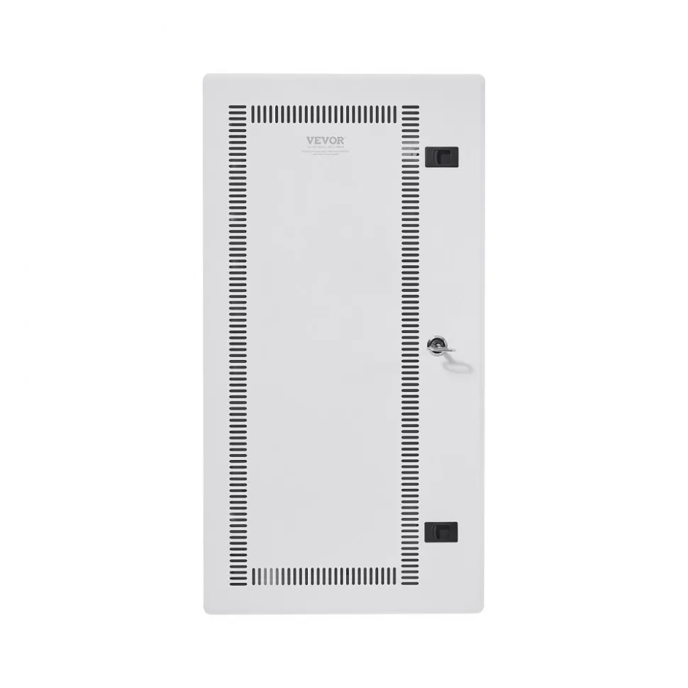 VEVOR Media Enclosure, 28-Inch, Structured Media Center with Vented Hinged Door, Cable Management Box, Structured Wiring Multi-Media Cabinet, Recessed Electrical Media Box, for Network Distribution