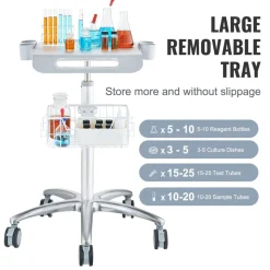 VEVOR Medical Cart, Salon Cart with Wheels, Mobile Trolley Cart 26.77