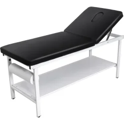 VEVOR Medical Exam Table, 500LBS Loading Medical Examination Bed with 0°–40° Adjustable Backrest, Physical Therapy Exam Table with Storage Shelf & Paper Roll Dispenser for Hospital Clinic Rehab Center