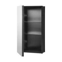 VEVOR Medicine Cabinet, 14 x 24 inches, Medicine Cabinet for Bathroom with Mirror, Aluminum Frame Bathroom Wall Cabinet, 2-layer Adjustable Shelves, Recessed & Wall-mounted Installation