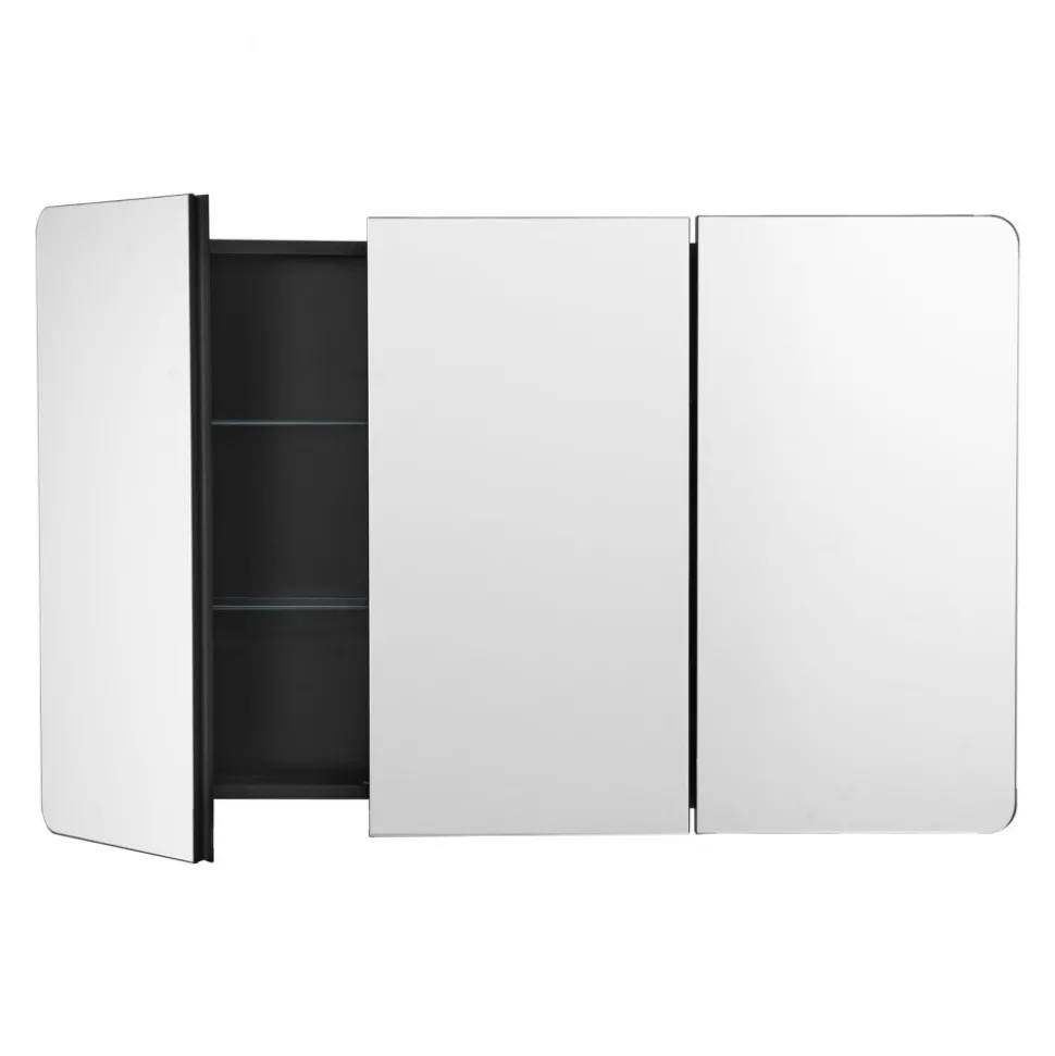 VEVOR Medicine Cabinet, 25.5 x 40 inch, Medicine Cabinet for Bathroom with Mirror, Aluminum Frame Bathroom Wall Cabinet, 4-layer Adjustable Shelves, Recessed & Wall-mounted Installation