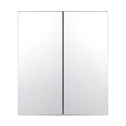 VEVOR Medicine Cabinet, 26 x 30 inch, Medicine Cabinet for Bathroom with Mirror,  Aluminum Frame Bathroom Wall Cabinet, 2-layer Adjustable Shelves, Recessed & Wall-mounted Installation