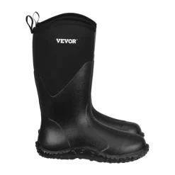 VEVOR Men's Rubber Boots, Protective Footwear, Waterproof Anti Slip Hunting Boots, Gardening Insulated Mud Boots, Protective Footwear, Lightweight & Durable, for Manufacturing, Farming, Size 12 US