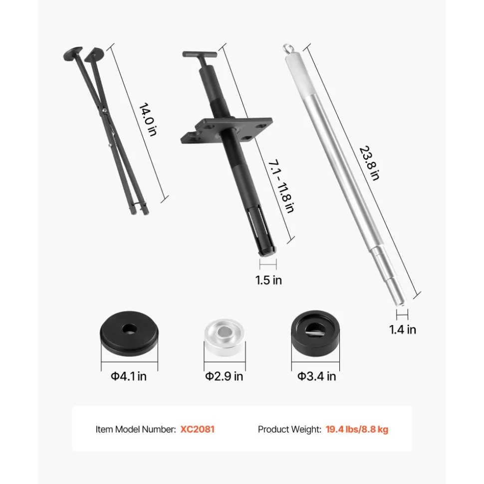 VEVOR Mercruiser Alignment Tool & Gimbal Bearing Puller Set, Compatible with Mercruisers, OMC, Volvo Cobra Bell Housings, Engine Alignment Bearing Puller Seal Bellow Expander Tools Puller Installer