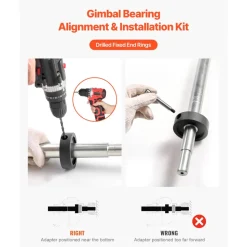 VEVOR Mercruiser Alignment Tool & Gimbal Bearing Puller Set, Compatible with Mercruisers, OMC, Volvo Cobra Bell Housings, Engine Alignment Tool, Bearing Puller Seal Bellow Expander Tools Easy-to-Use