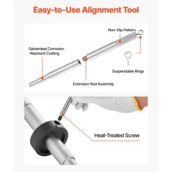 VEVOR Mercruiser Alignment Tool & Gimbal Bearing Puller Set, Compatible with Mercruisers, OMC, Volvo Cobra Bell Housings, Engine Alignment Tool, Bearing Puller Seal Bellow Expander Tools Installer
