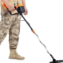 VEVOR Metal Detector for Adults & Kids, 8 Inch Waterproof Search Coil with High Accuracy Pointer Display, Adjustable 38''-49'' Gold Detector, Lightweight Aluminum Stem for Detecting Gold Treasure