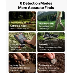 VEVOR Metal Detector for Adults, 12