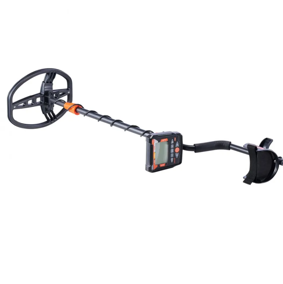 VEVOR Metal Detector for Adults, 10", Professional High Accuracy Gold Detector, IP68 Waterproof Search Coil with Display, Headphones, 5 Modes, Adjustable Length, for Detecting Gold Treasure Hunting