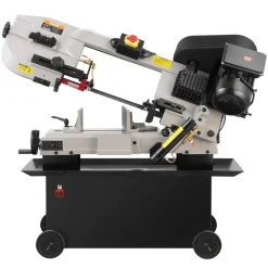 VEVOR Metal Horizontal Band Saw, 7 x 12 in Rectangular Cutting Capacity, 110/220V Metal Vertical Cutting Bandsaw with 1.1 kW Motor, 0-45° Angle Adjustment, Variable Speed, for Metal, Wood, and Plastic