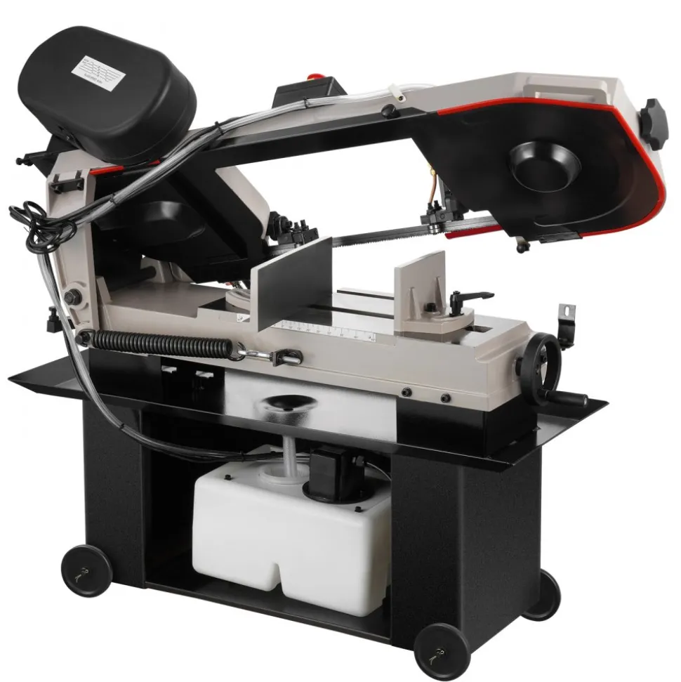 VEVOR Metal Horizontal Band Saw, 7 x 12 in Rectangular Cutting Capacity, 110/220V Metal Vertical Cutting Bandsaw with 1.1 kW Motor, 0-45° Angle Adjustment, Variable Speed, for Metal, Wood, and Plastic