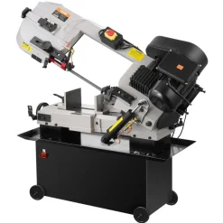 VEVOR Metal Horizontal Band Saw, 7 x 12 in Rectangular Cutting Capacity, 110/220V Metal Vertical Cutting Bandsaw with 1.1 kW Motor, 0-45° Angle Adjustment, Variable Speed, for Metal, Wood, and Plastic