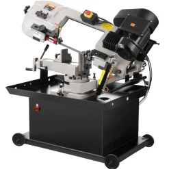 VEVOR Metal Horizontal Band Saw, 7 x 8.25 in Rectangular Cutting Capacity, 110/220V Vertical Cutting Bandsaw with 1.1 kW Motor, 0-45° Angle Adjustment, Variable Speed, for Metal, Wood, and Plastic