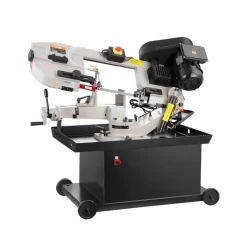 VEVOR Metal Horizontal Band Saw, 7 x 8.25 in Rectangular Cutting Capacity, 110/220V Vertical Cutting Bandsaw with 1.1 kW Motor, 0-45° Angle Adjustment, Variable Speed, for Metal, Wood, and Plastic