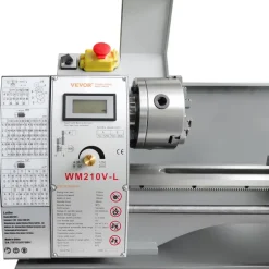 VEVOR Metal Lathe Machine, 211 mm x 750 mm, Precision Benchtop Power Metal Lathe, 0-2500 RPM Continuously Variable Speed, 750W Brushless Motor Metal Gears, with Tool Box for Processing Precision Parts