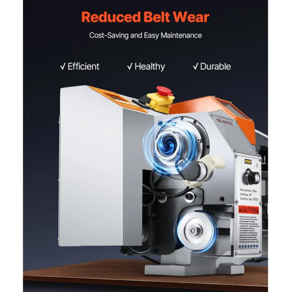 VEVOR Metal Lathe Machine, 8.7 x 39 in, Precision Bench Power Metal Lathe, Automatic Feed, 0-2500 RPM Variable Speed, 1250W Brushless Motor, for Processing Precision Parts Soft Metals Wood Plastics